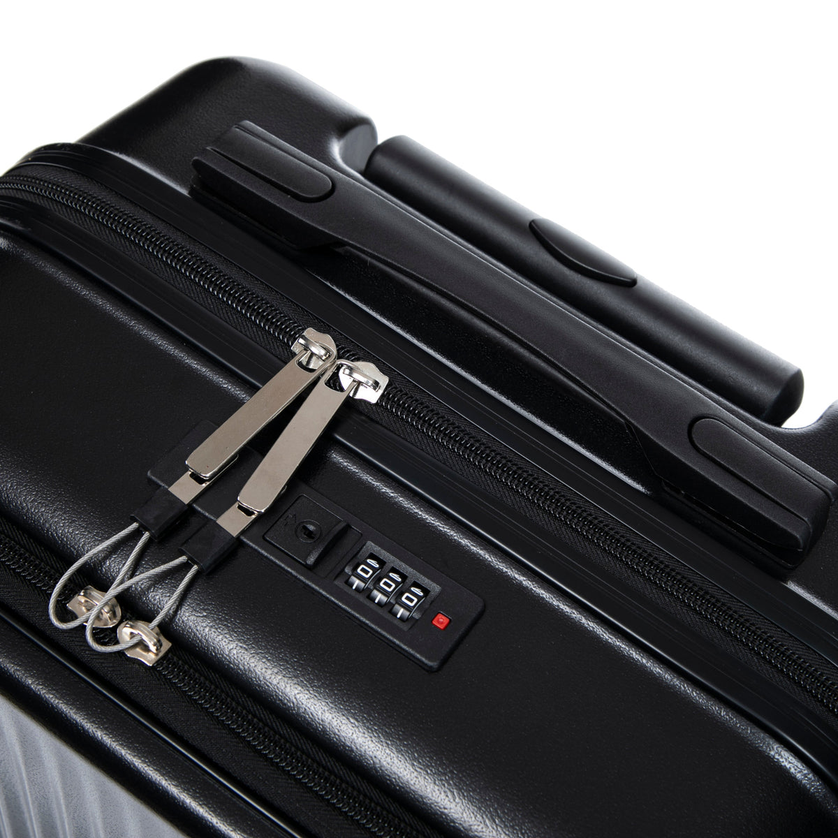 14' & 20' ABS Spinner Wheel Luggage Set with Cosmetic Case