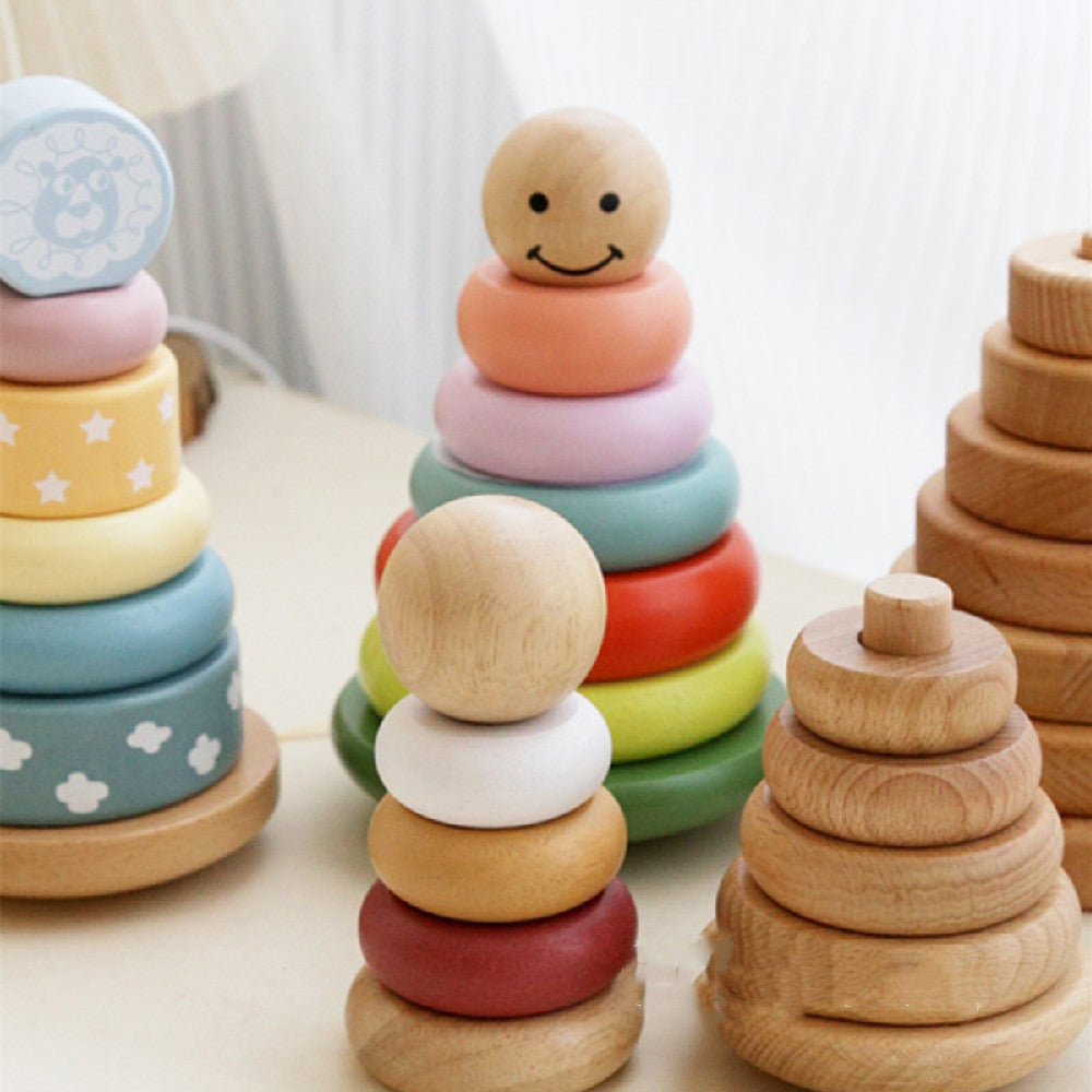 Wooden Stacking Ring Activity Toy