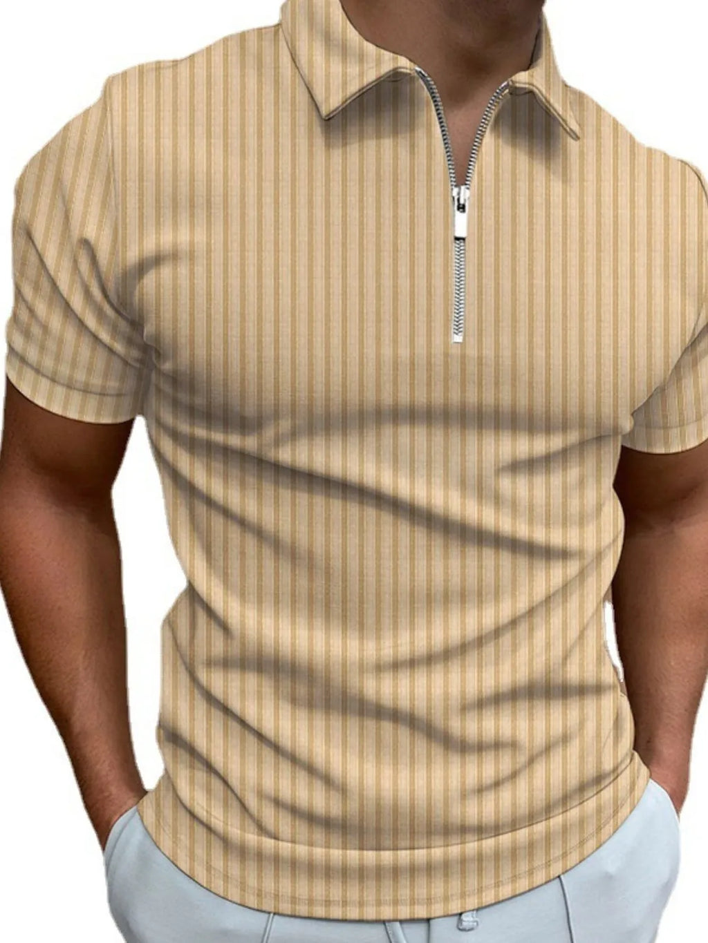 Men's Full Size Collared Neck Short Sleeve Shirts Plus Size
