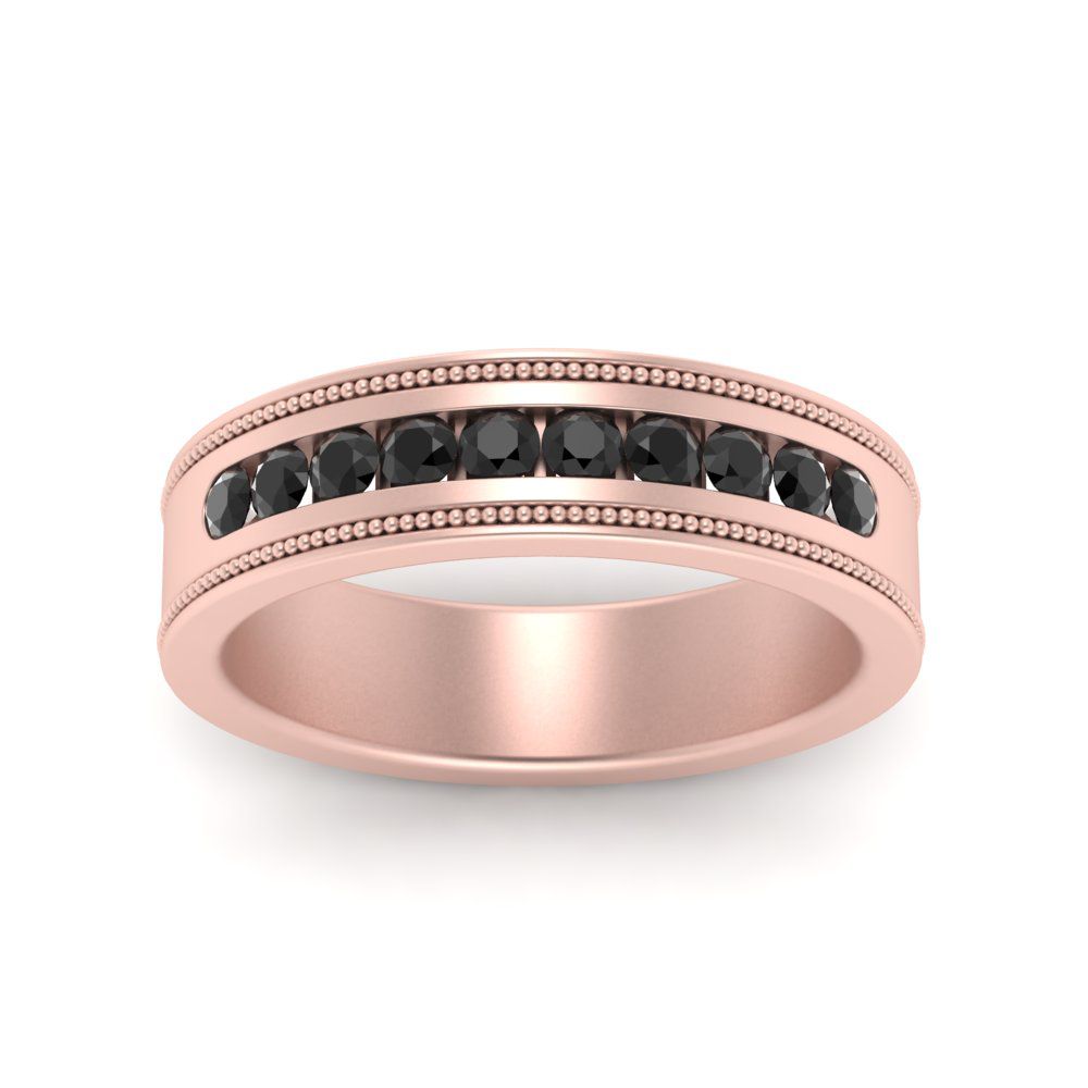 Flat Milgrain Mens Promise Band