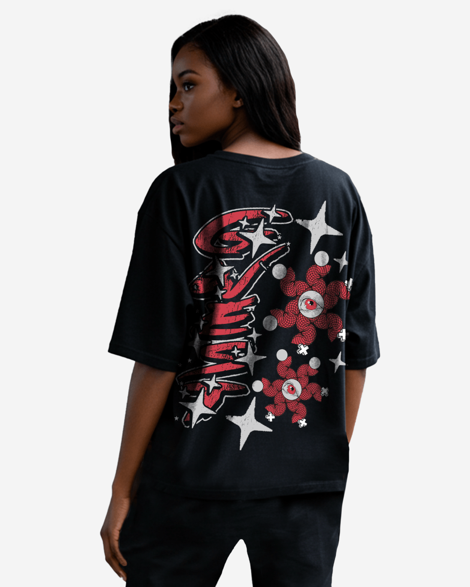 G West Womens Breaking the Cycle Double Sided Premium Oversized Tee
