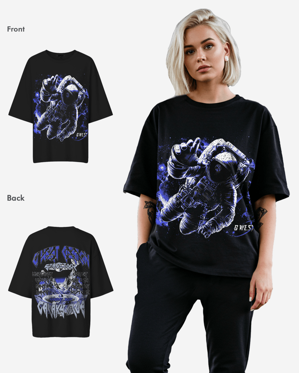 G West Womens Galaxy Premium Oversized Tee