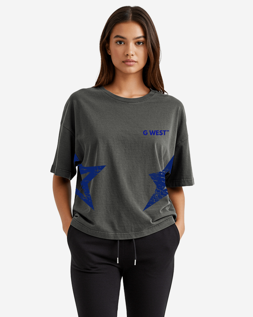 G West Womens Oversized Dallas Logo Tee