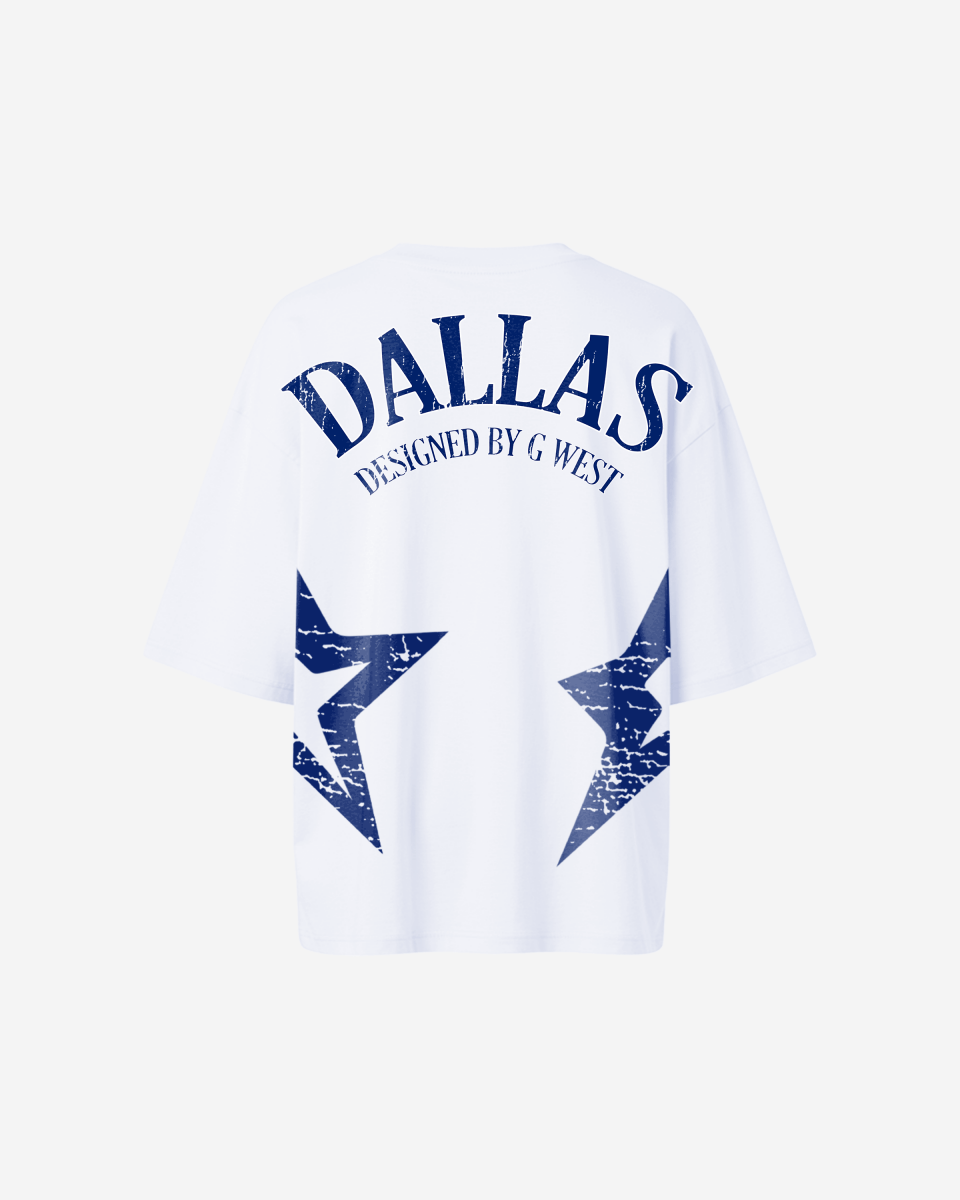 G West Womens Oversized Dallas Logo Tee