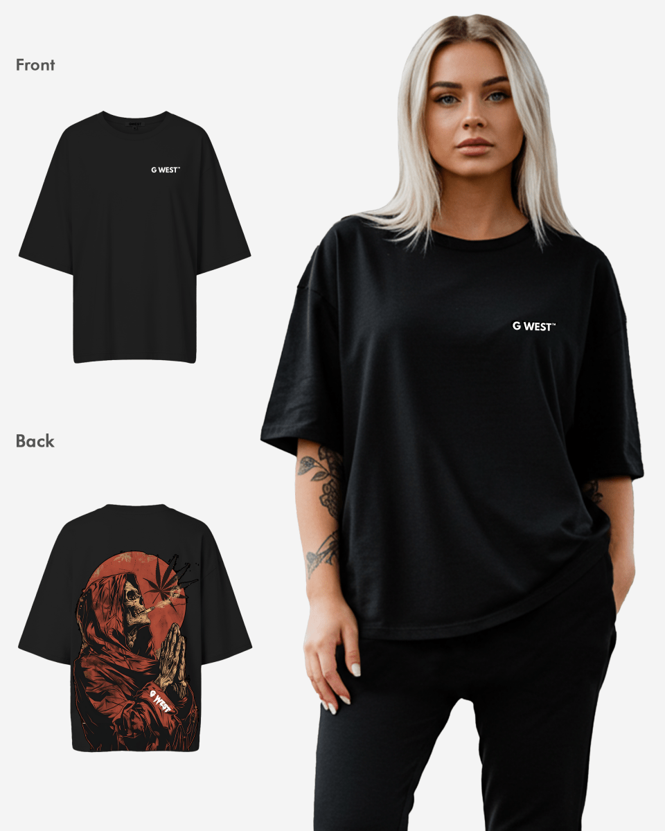 G West Womens Oversized Smoking Allen T Shirt