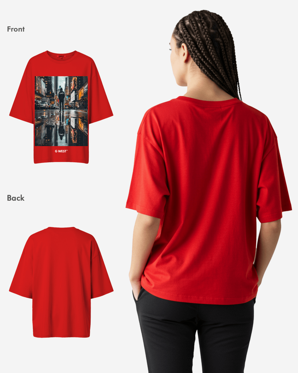 G West Womens Reflection Oversized Tee
