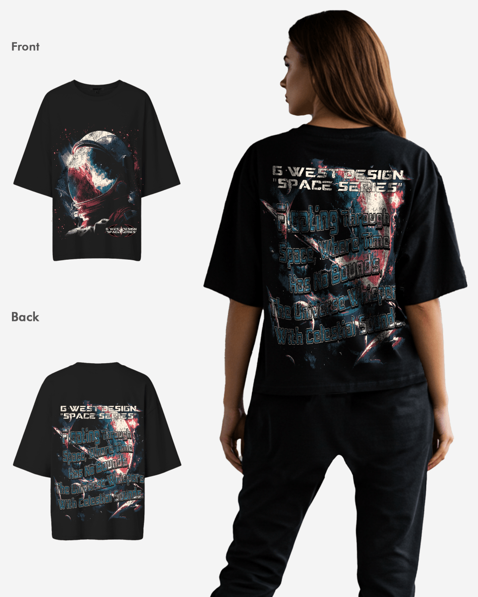 G West Womens Space Series Premium Oversized Tee
