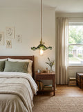 Glass Hibiscus Flower Pendant Light