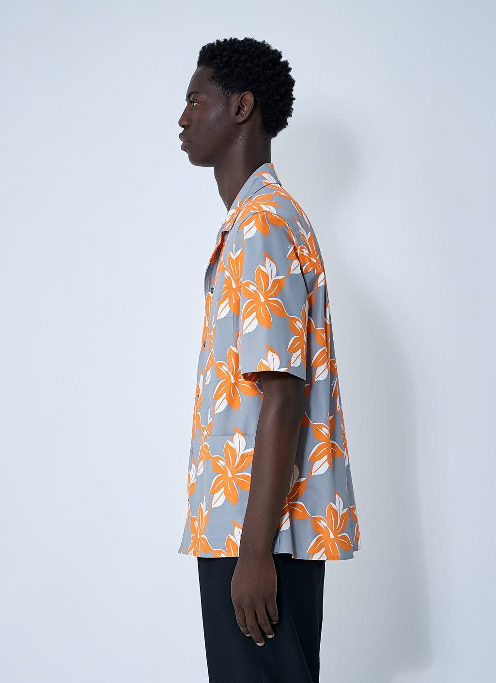 Gucci Men Printed Cotton Poplin Shirt