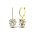 Heart Halo Drop Dangle Earring