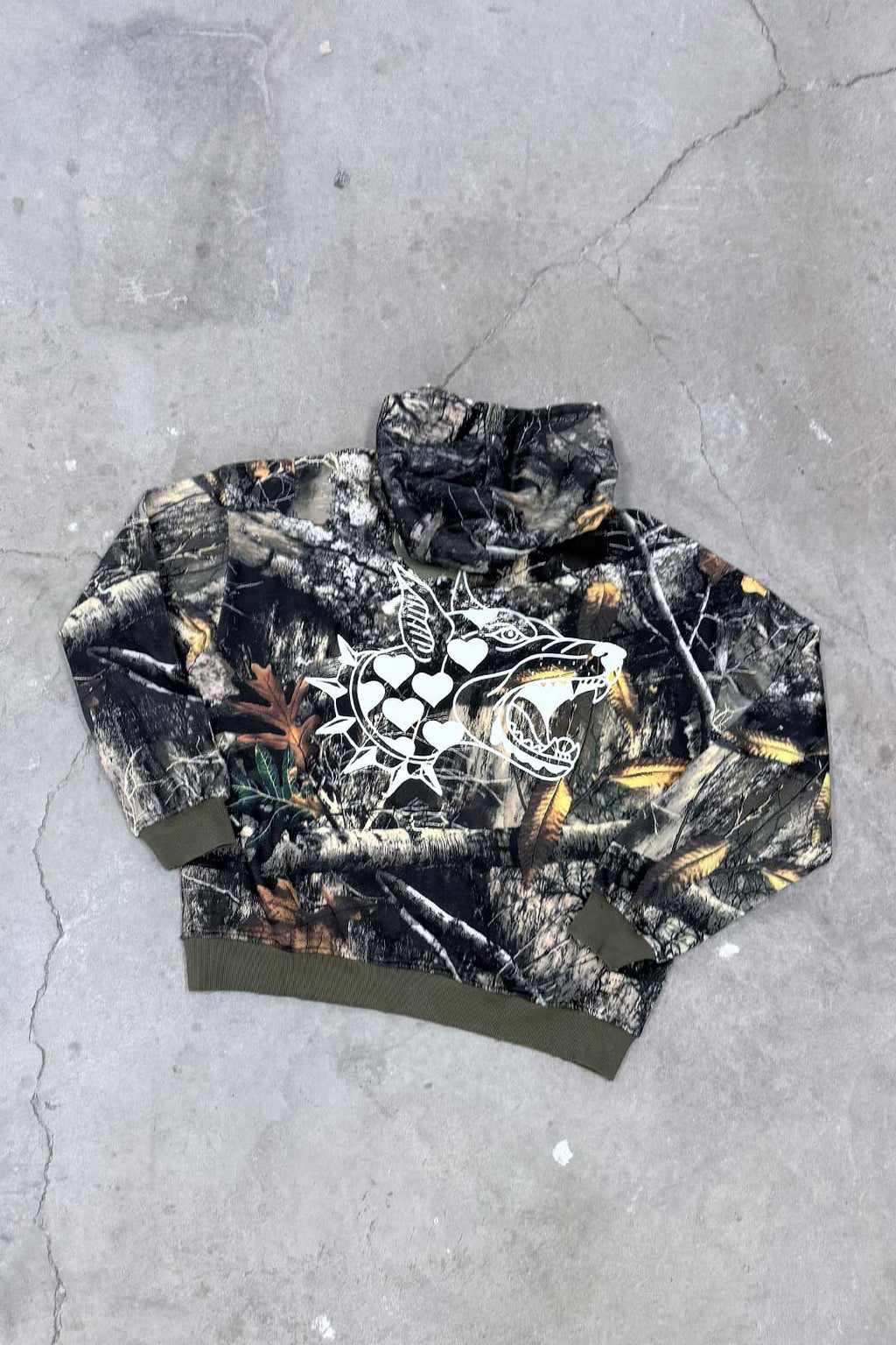 Stealth Heavyweight Oversized Unisex Camo Hoodie