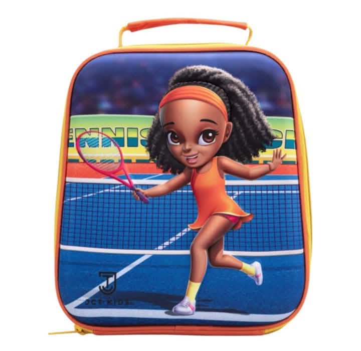 JCT Kids Tennis Insulated Lunch Bag — 10 × 8.5 × 3 Inches