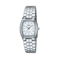 Casio WomenÕs White Dial Analog Watch with Stainless Steel Bracelet - LTP-1169D-7A