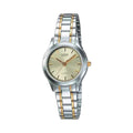 Casio WomenÕs Two-Tone Stainless Steel Bracelet Analog Watch Champagne Dial - LTP-1275SG-9A