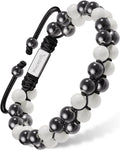 Magnetic Hematite & Moonstone Beaded Bracelet for Women