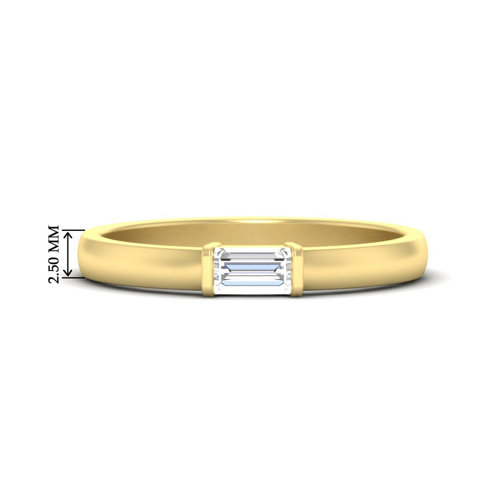 Mens Baguette Diamond Engagement Ring