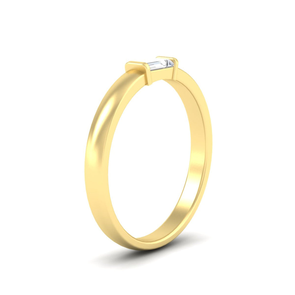 Mens Baguette Diamond Engagement Ring