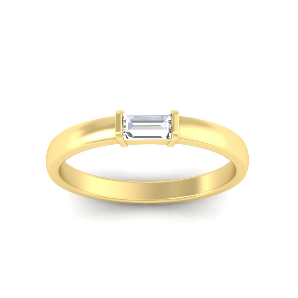Mens Baguette Diamond Engagement Ring