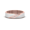 Brush Finish 2 Tone Promise Ring