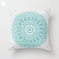 Mint Green Cushion Cover Pillowslip Home Supplies Decorative Fresh Mint Green Gray Watercolour Stripes Generic Solid Decorative Bedroom Pillow Cases Covers Pillow Case Simple Living Room