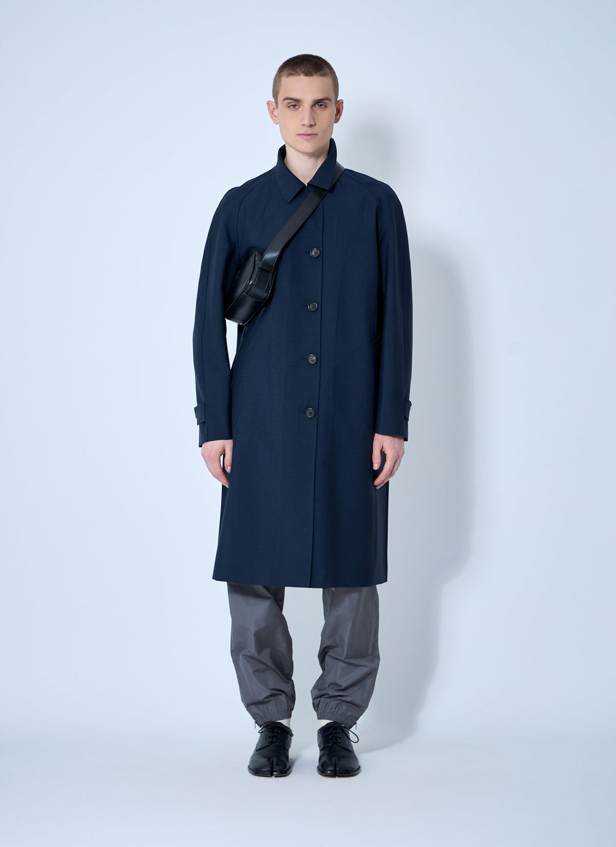 Miu Miu Men Single-Breasted Mohair Coat
