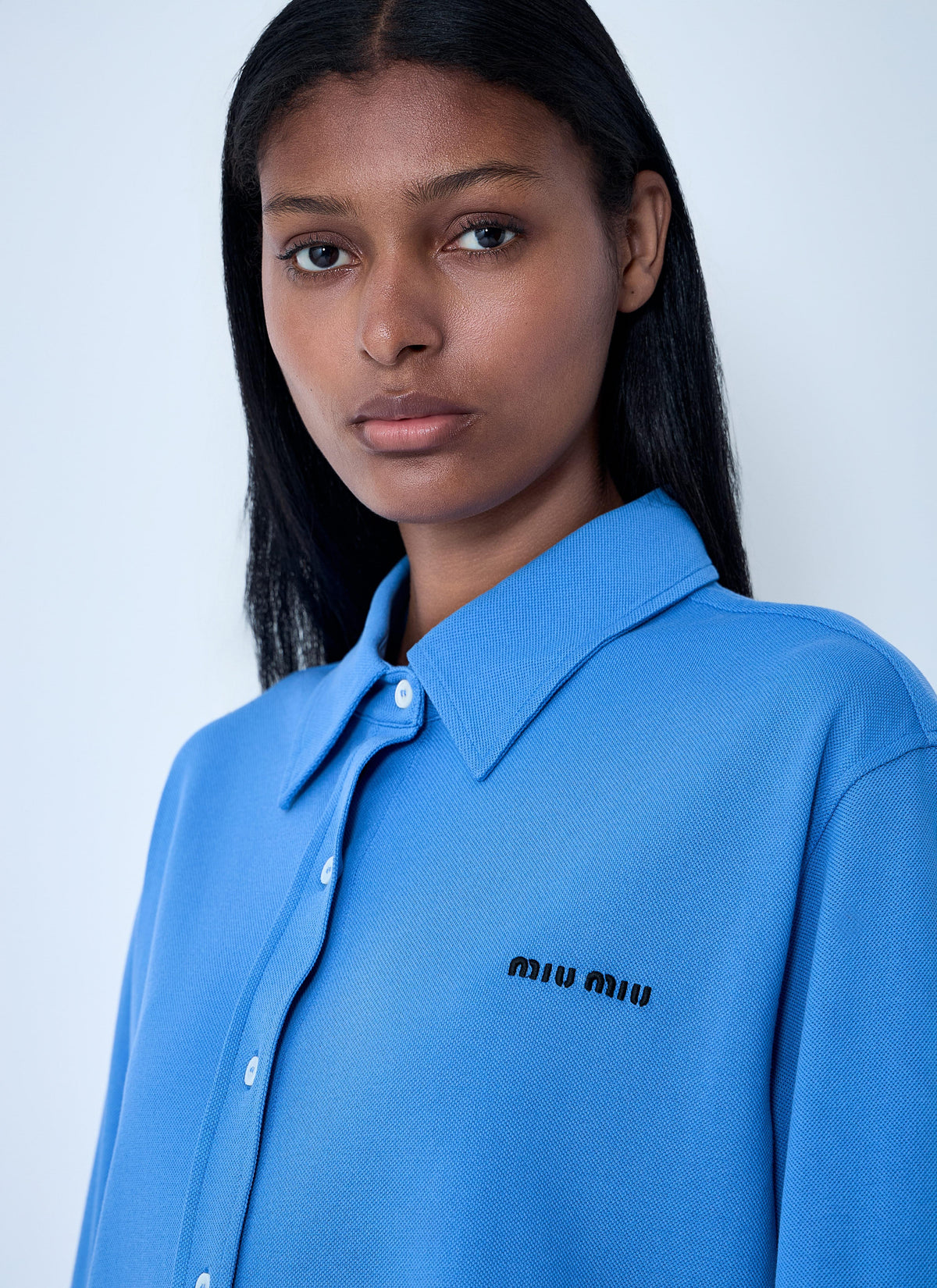 Miu Miu Women Logo Motif Shirt