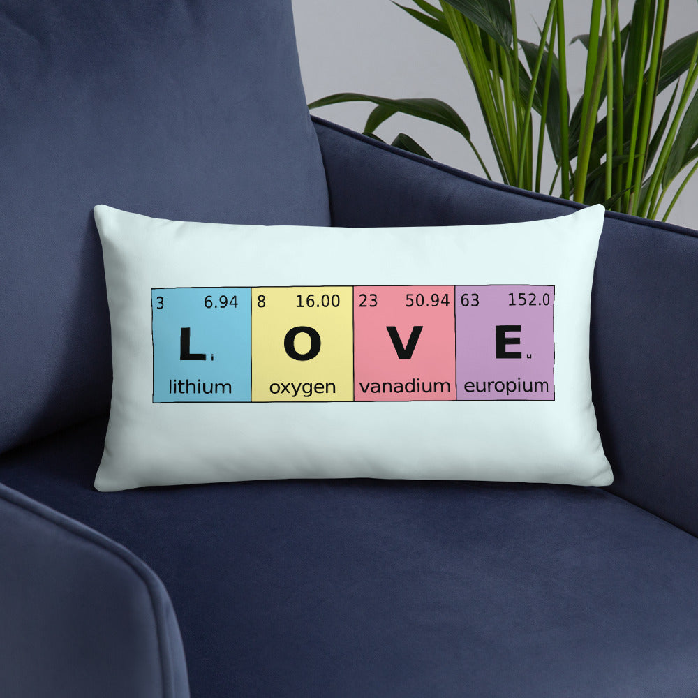 Periodic Table of Love - Throw Pillow
