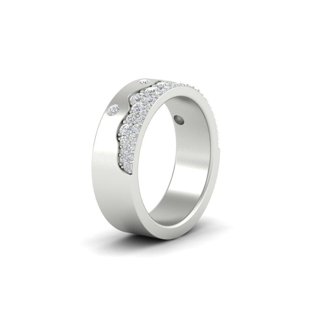Mountain Stone Mens Wedding Ring