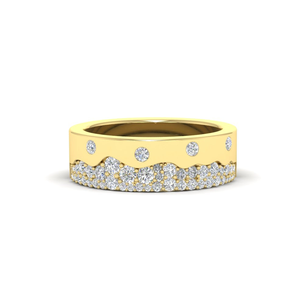 Mountain Stone Mens Wedding Ring