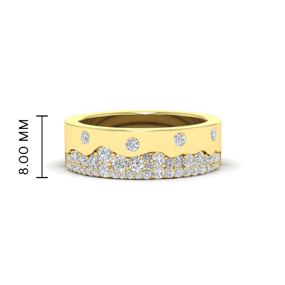 Mountain Stone Mens Wedding Ring