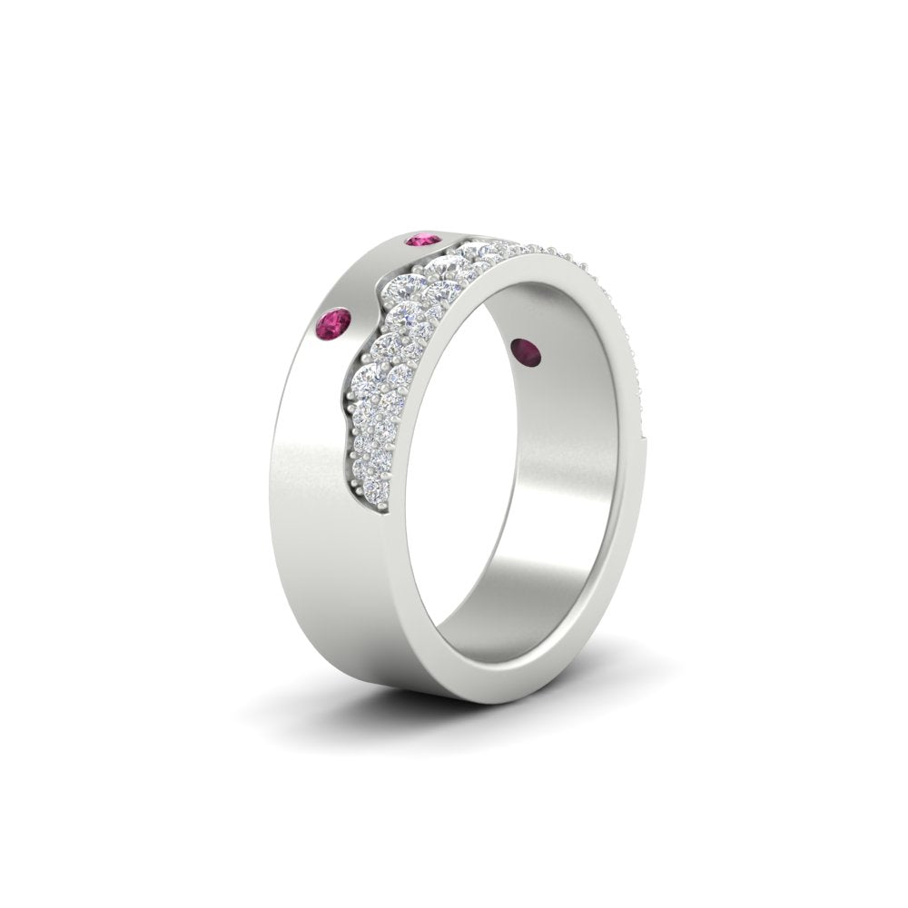 Mountain Stone Mens Wedding Ring