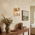 Murano Smoked Transparent Glass Wall Sconces