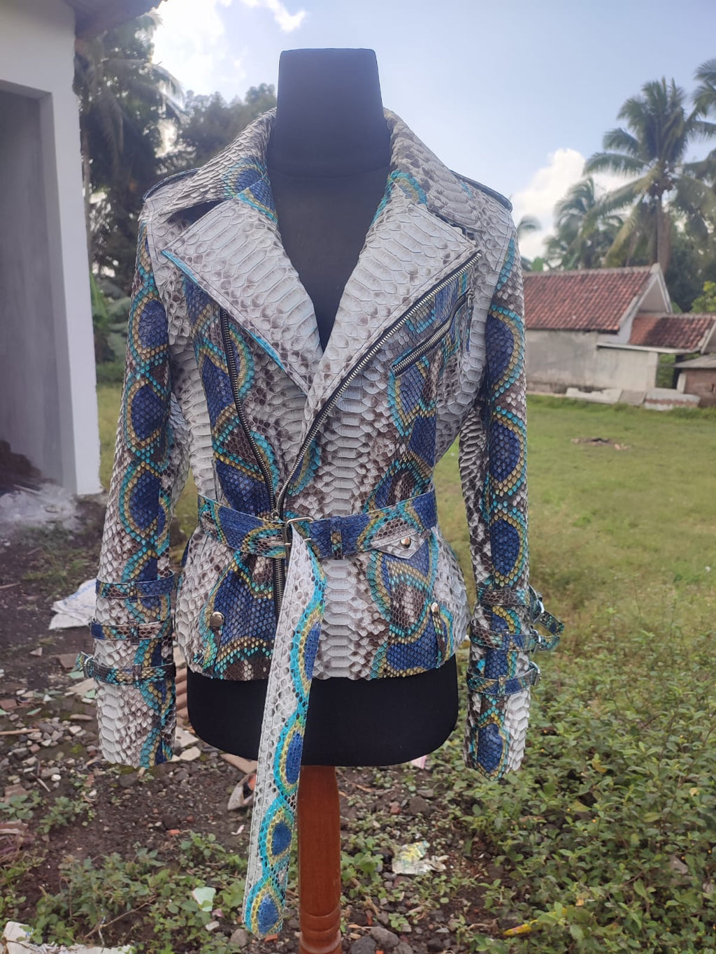 Python Jacket Handmade With Silk Liner