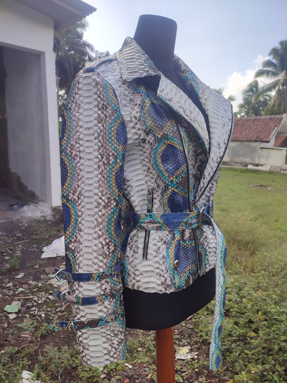 Python Jacket Handmade With Silk Liner