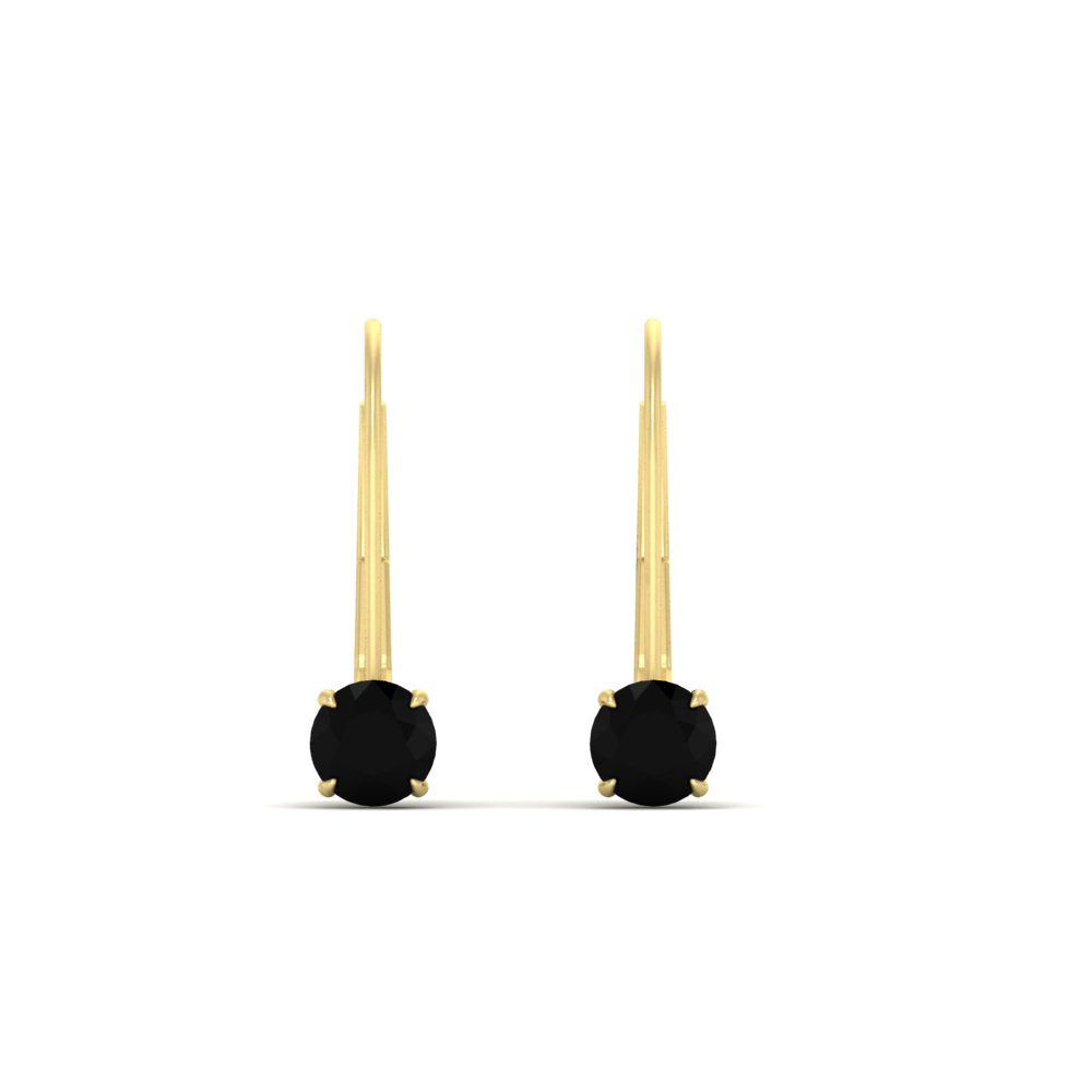 Small Round Diamond Studs Lever Back Earring