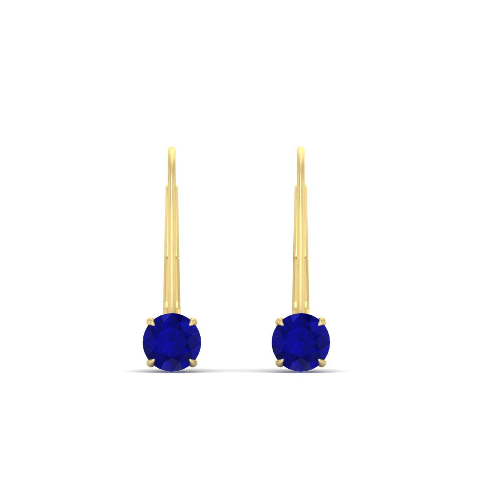 Small Round Diamond Studs Lever Back Earring