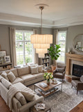 Solene Four-Tier Glass Tube Chandelier