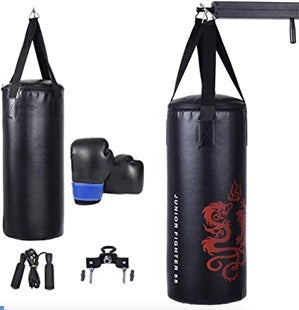 40 lb Punching Bag Set with Gloves, Jump Rope, Hook & Carry Bag