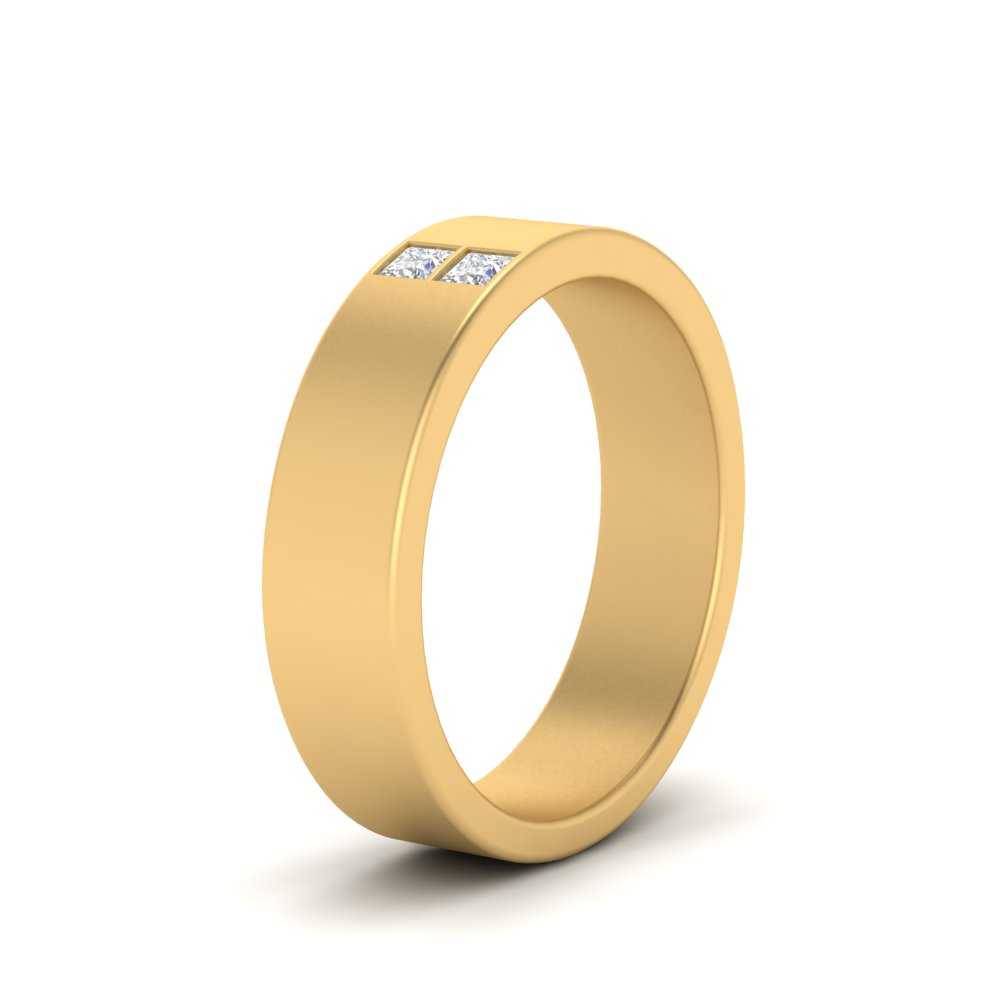 Square Diamond Mens Band