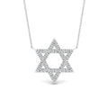 Star Of David Delicate Diamond Pendant