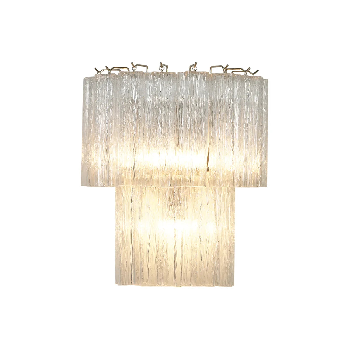 Star Shaped Transparent Glass Wall Lamp
