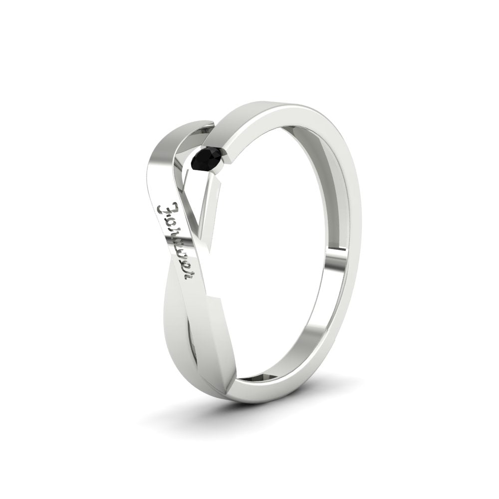 Swirl Love Mens Wedding Ring