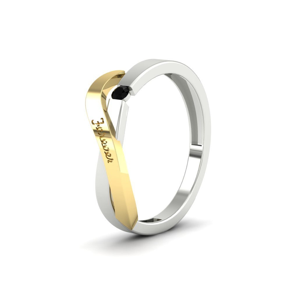 Swirl Love Mens Wedding Ring