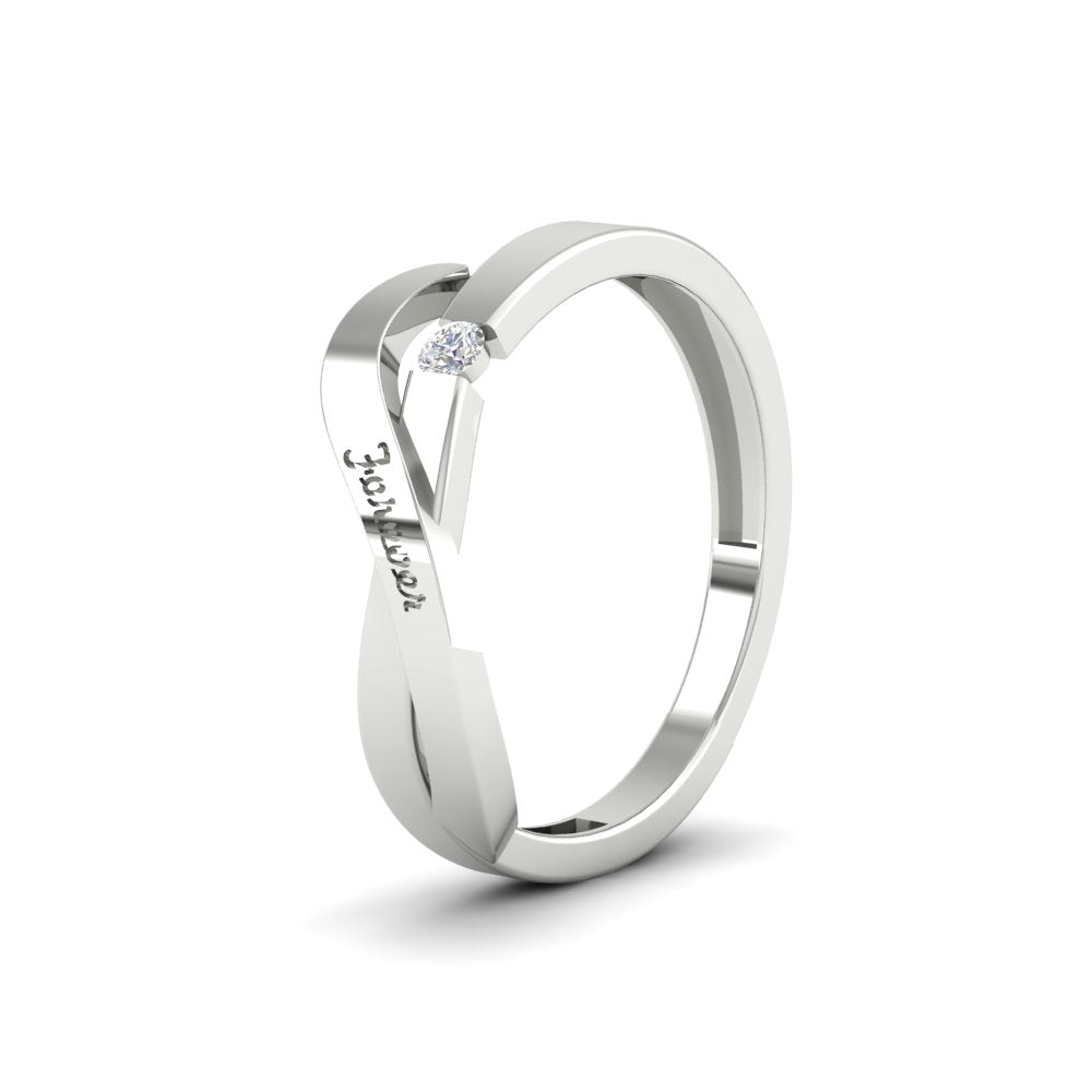 Swirl Love Mens Wedding Ring