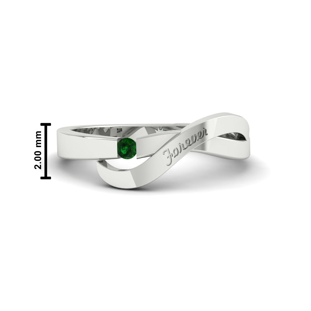 Swirl Love Mens Wedding Ring