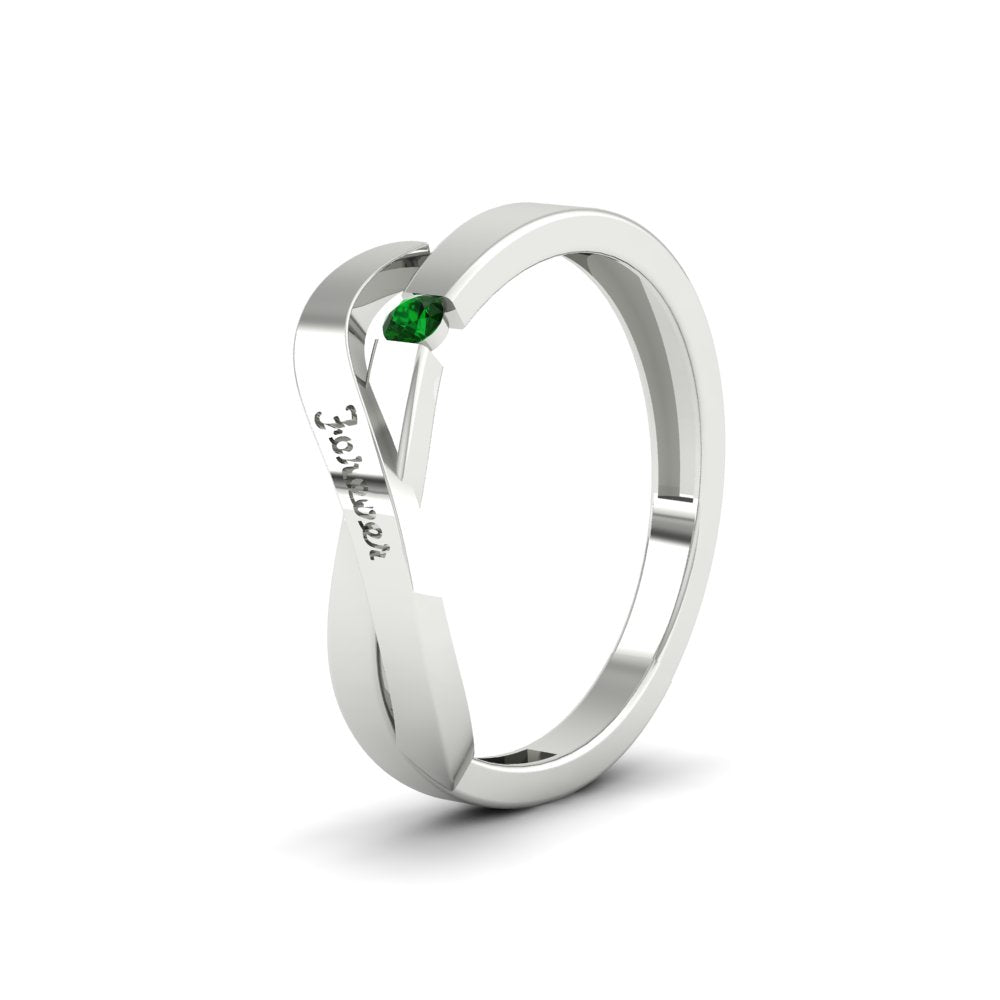 Swirl Love Mens Wedding Ring