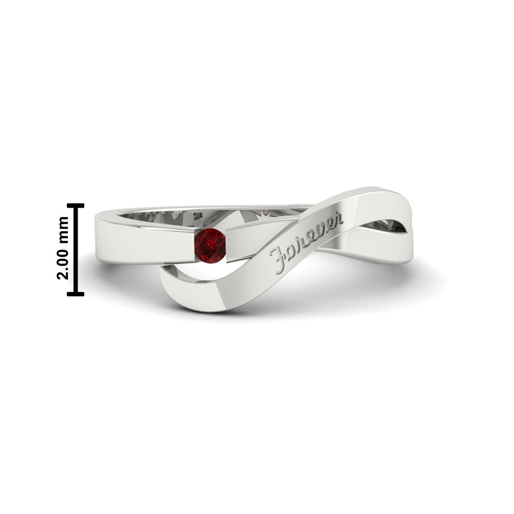 Swirl Love Mens Wedding Ring