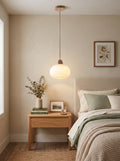 Traditional Japanese Glass Pendant Light