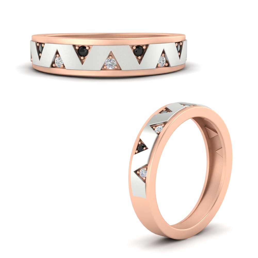 Two Tone Male Wedding Band