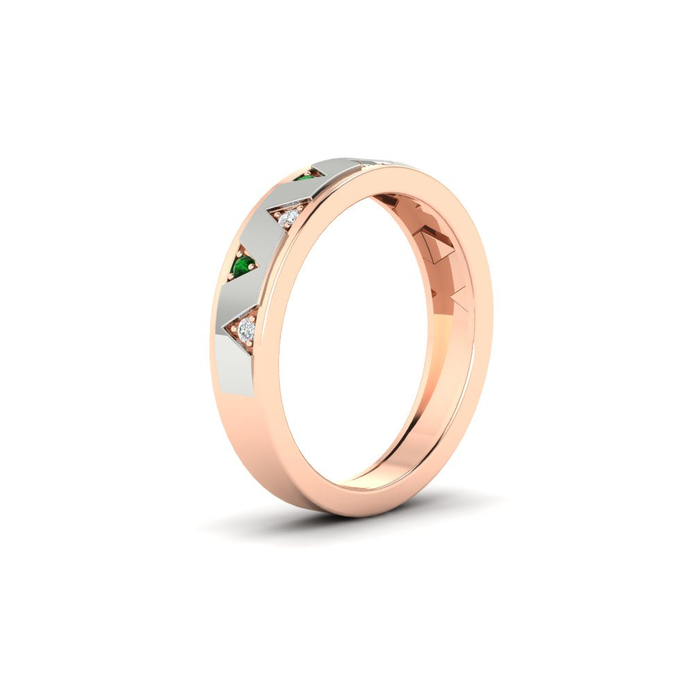 Two Tone Male Wedding Band